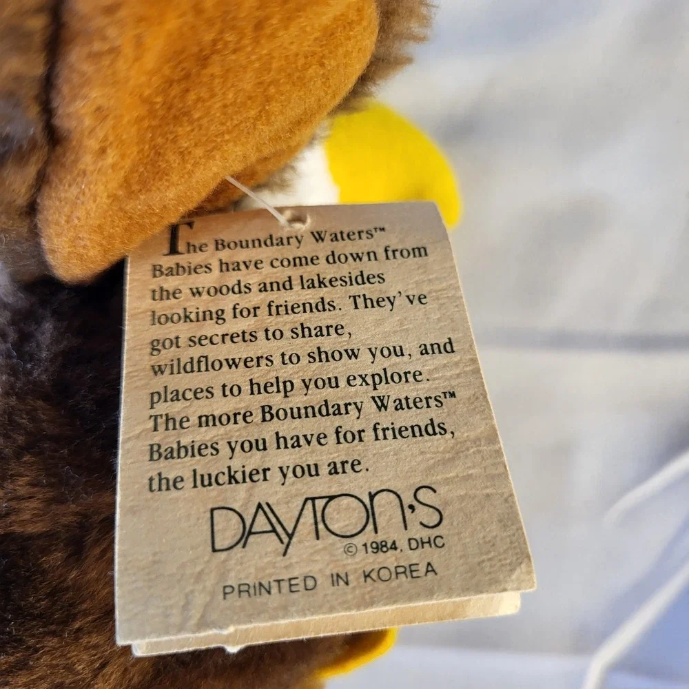 Vintage Carousel Dayton's Boundry Waters Babies Edward Eagle 1984 Stuffed Animal